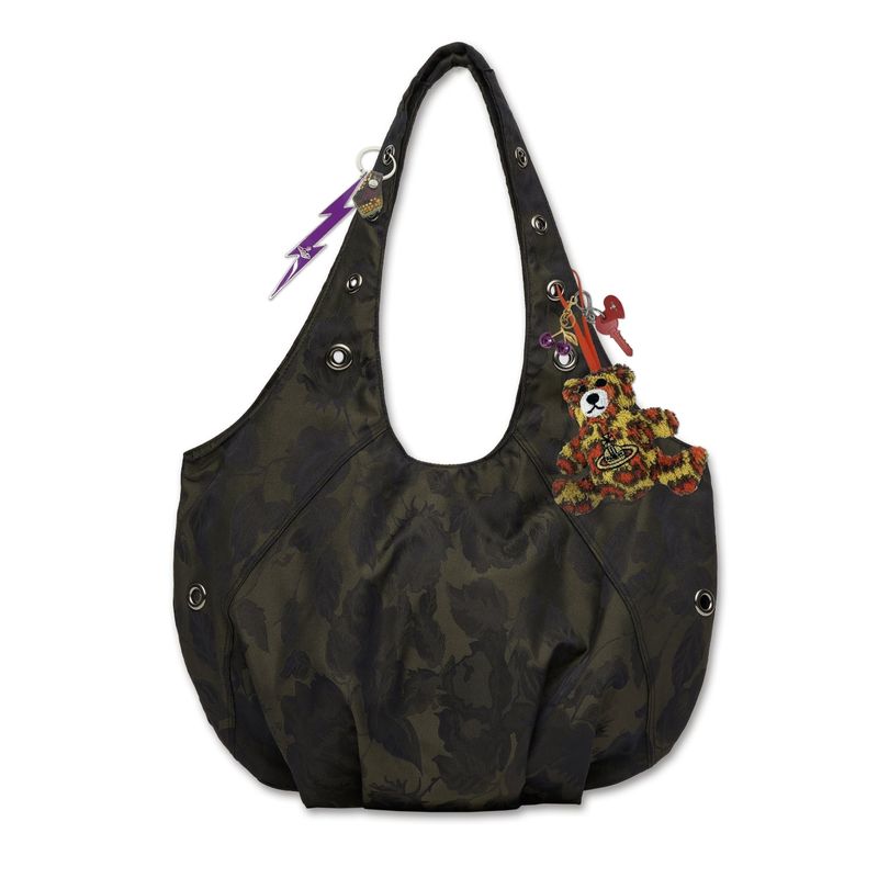 VISUAL COLLECTOR（ビジュアルコレクター）の「Rose Jacquard Eyelet Bag [Khaki]（Bags）」