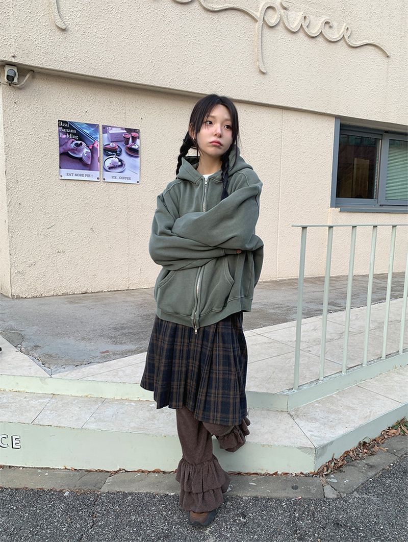 PIGMENT HOOD ZIP-UP (3C)