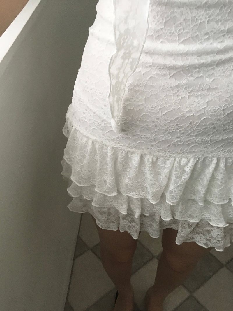 Frill Mini Dress (Tie set)