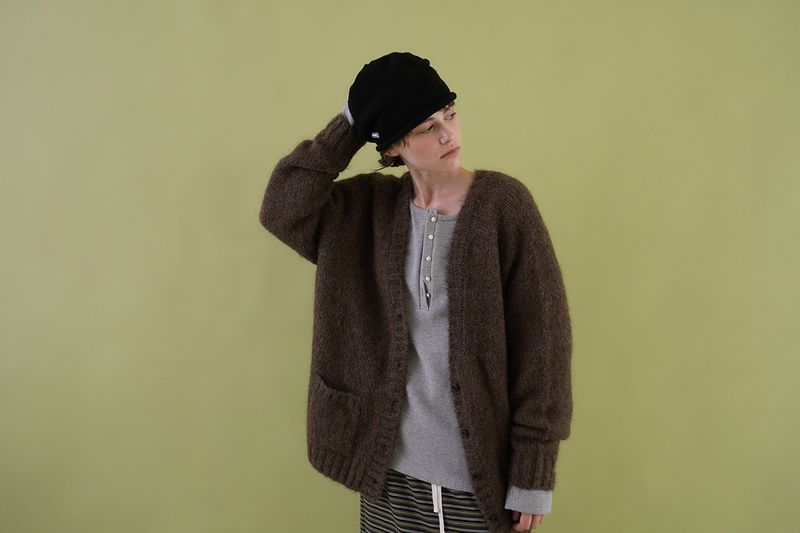 Softy alpaca cardigan_brown