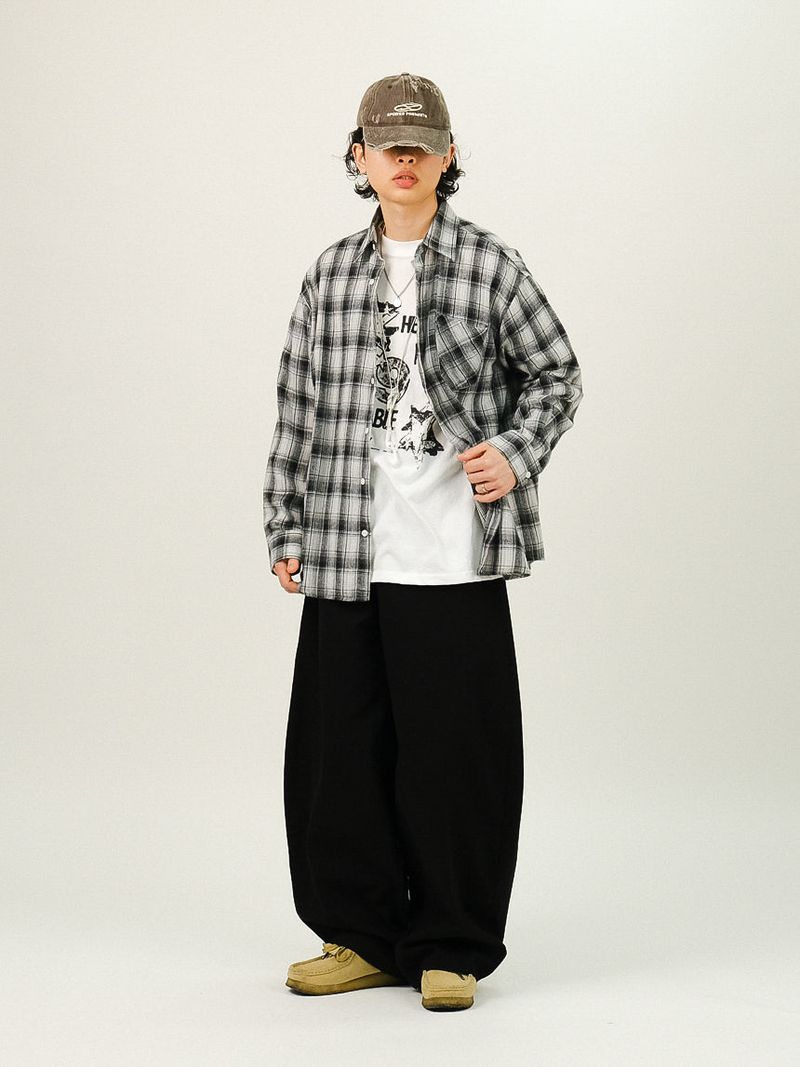 DE Back Point Wide Balloon Pants