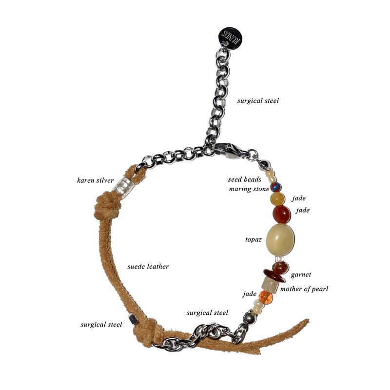 360 karen silver brown mix bracelet 