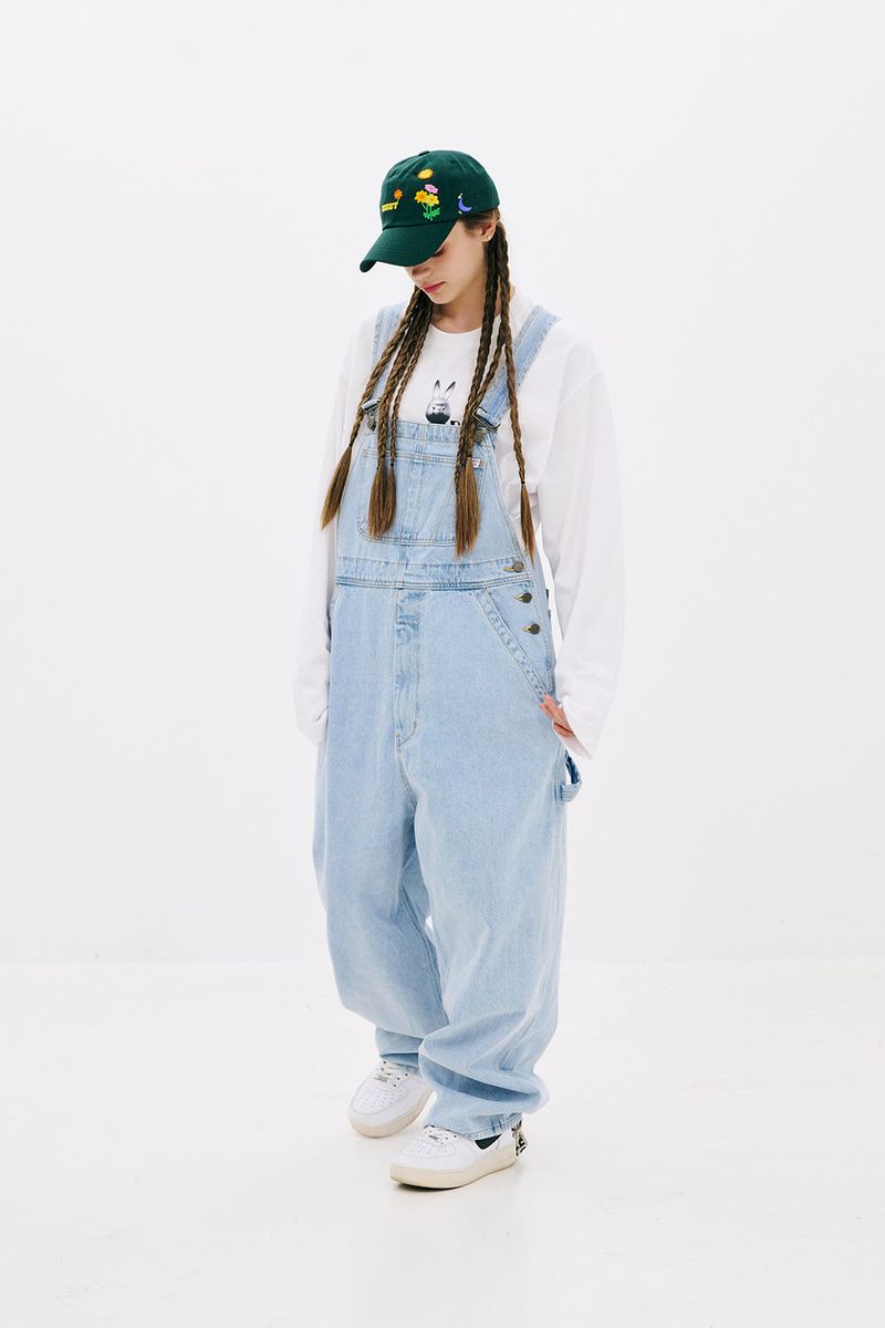 CARPENTER LOOSEFIT DENIM OVERALL LIGHTBLUE
