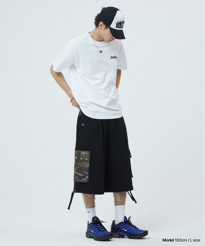 BERMUDA CAMO CARGO SWEATSHORT