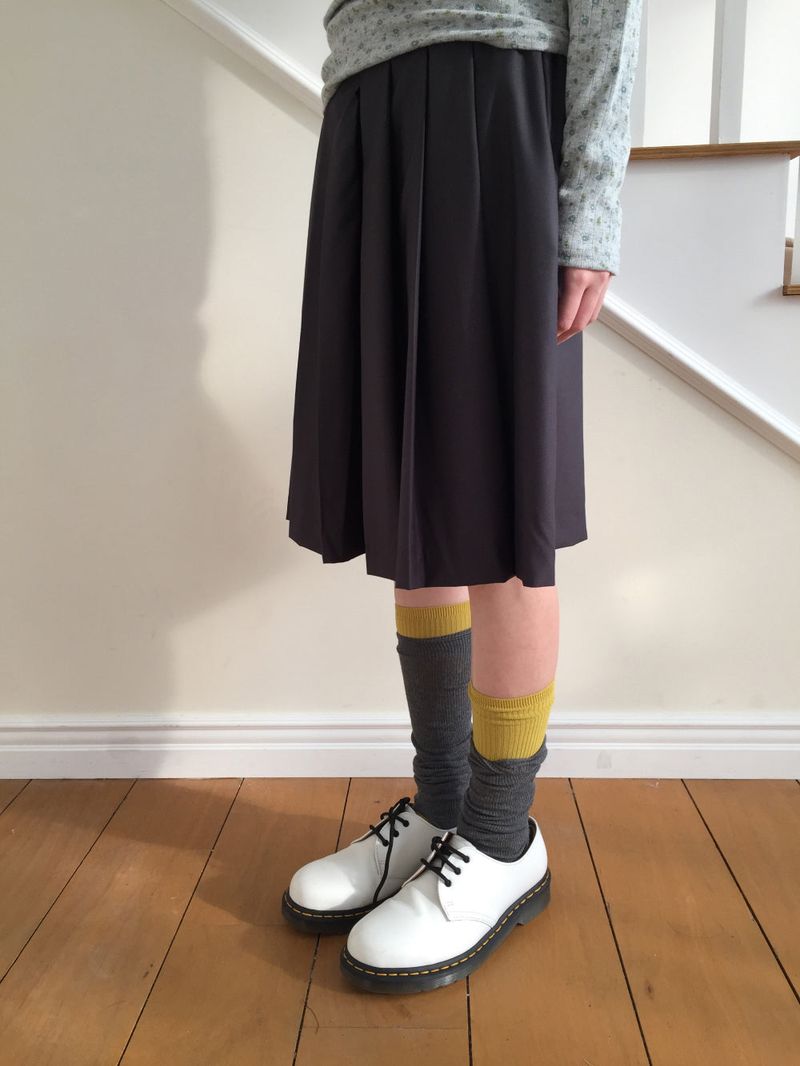 YWD PLEATS SKIRT + BELT (2color)