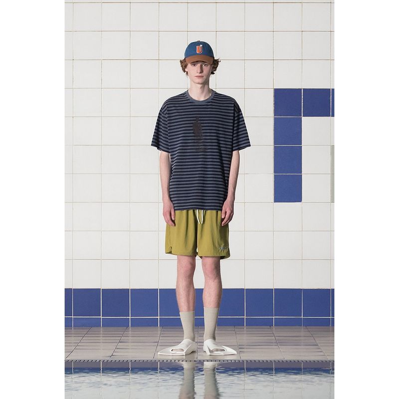 U LOGO TWO-TONE CAP / BLUE