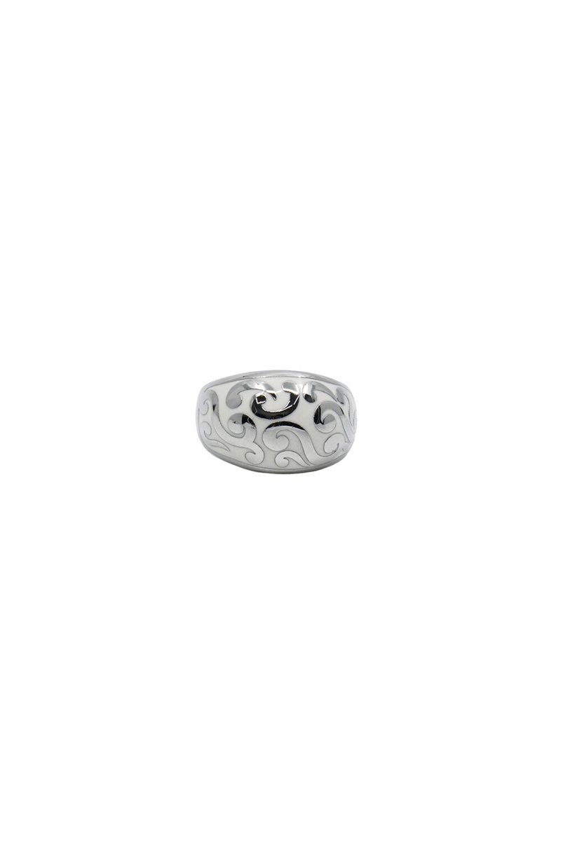 百合 Cloud ring 002 (Black/White)