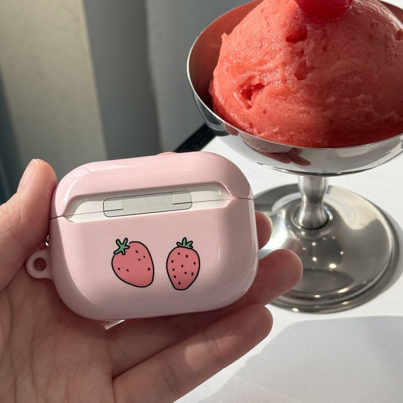 strawberry airpods case