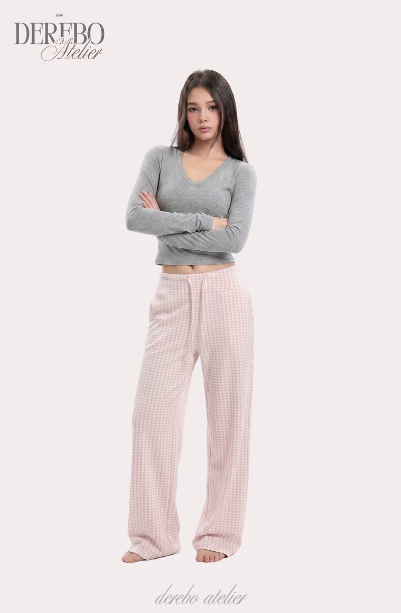 mood check cotton banding casual pants (REGULAR TYPE)