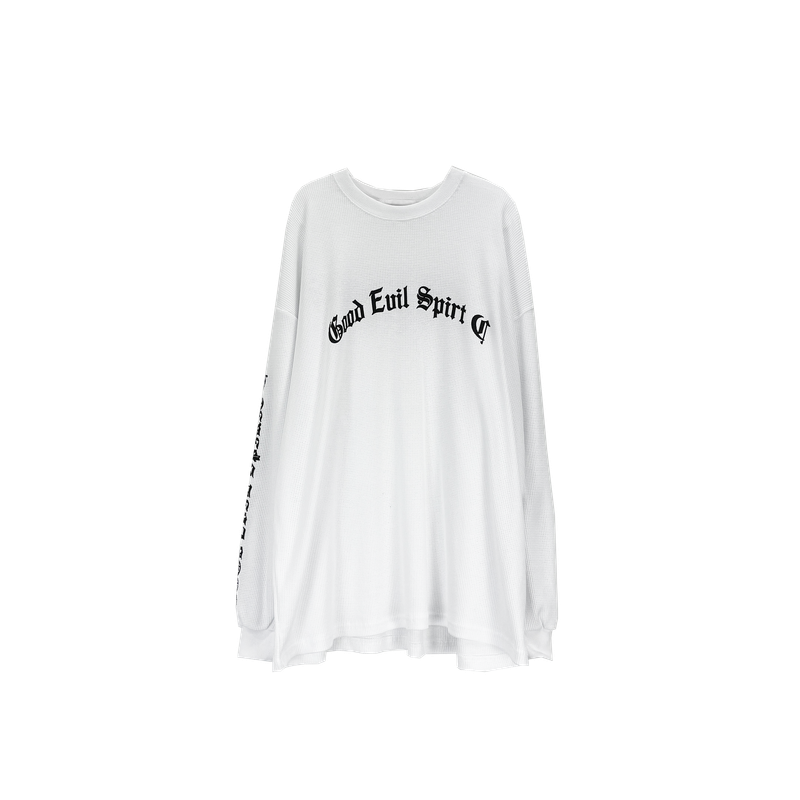 waffle lettering long sleeve