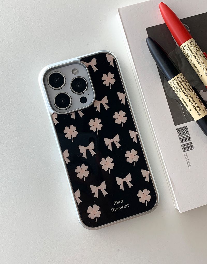 [MADE]ミッドナイト シルバーエポキシバンパー iPhoneケース