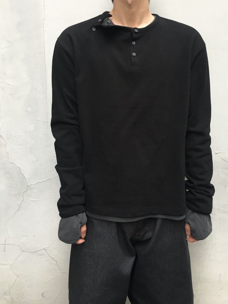 Ber double henley neck long sleeve 3C