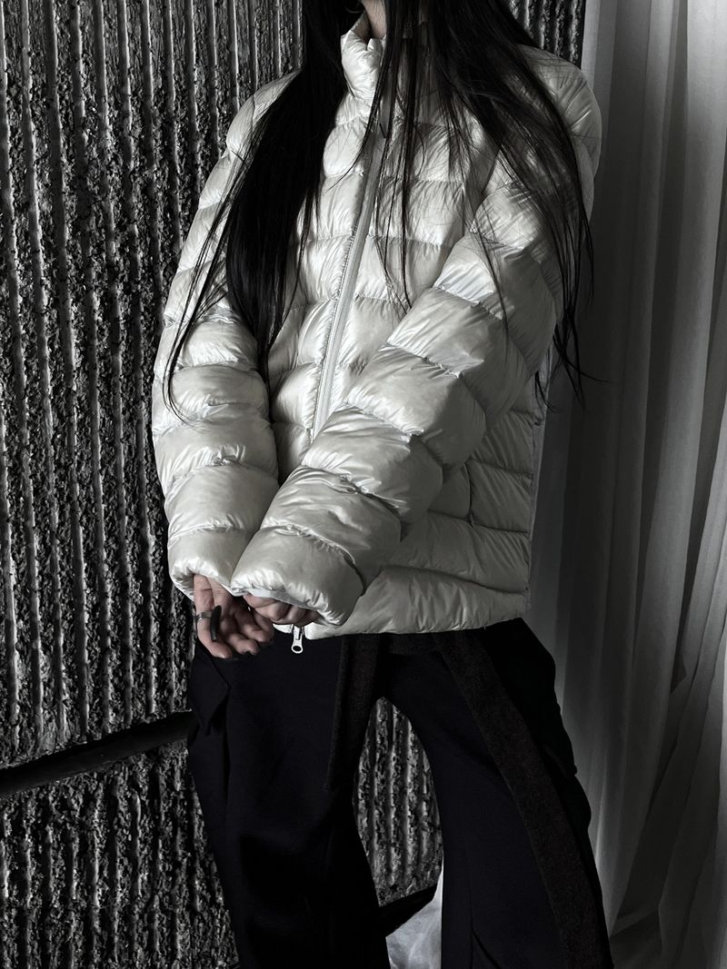 [unisex] aro duck down light puffer (2color)