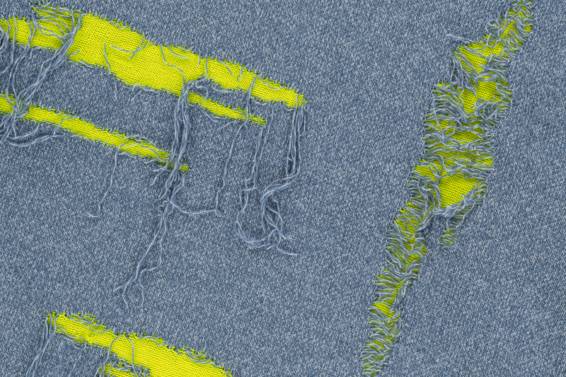 ROUGH DAMAGE KNIT