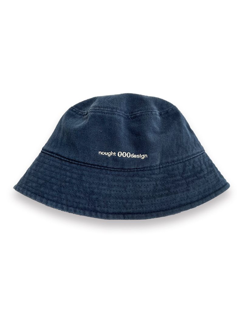 nought(ノウト)の「000design Logo Bucket Hat / Navy(Hats)」