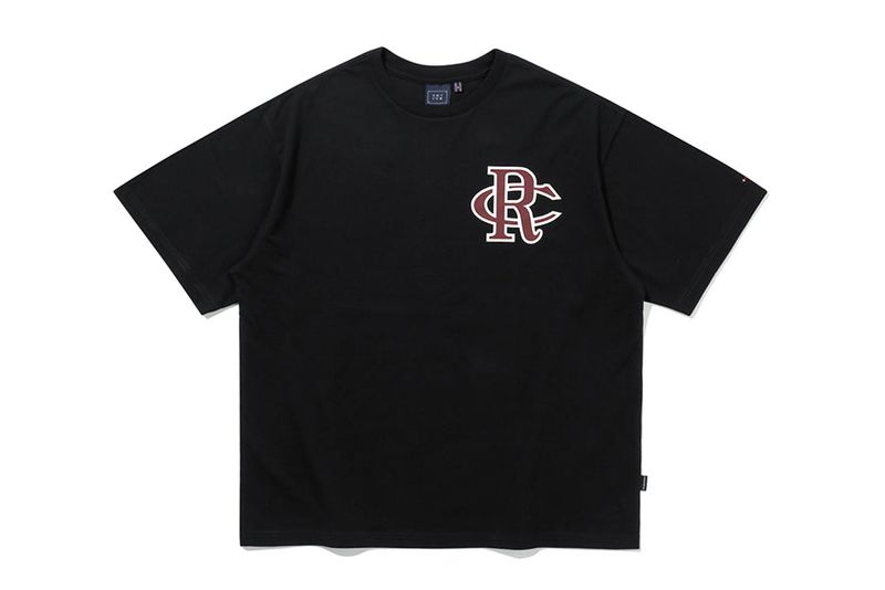 ATHLETIC LOGO TEE SHIRT_BLACK