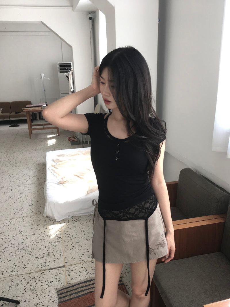 シースルーレース タンクトップ