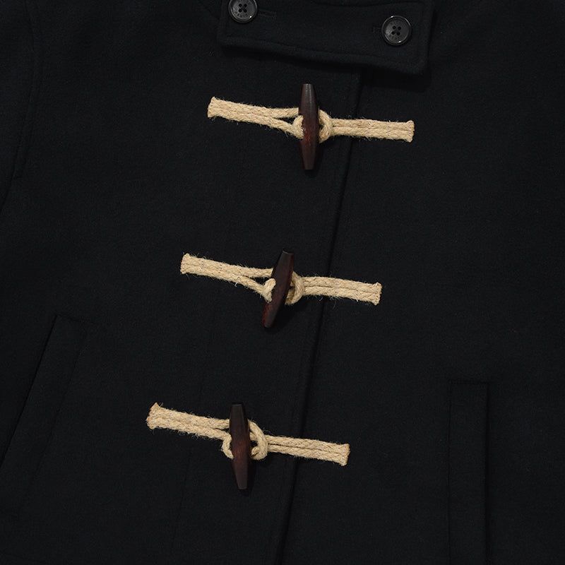 CHERRY HOODIE HALF DUFFLE COAT [NAVY]