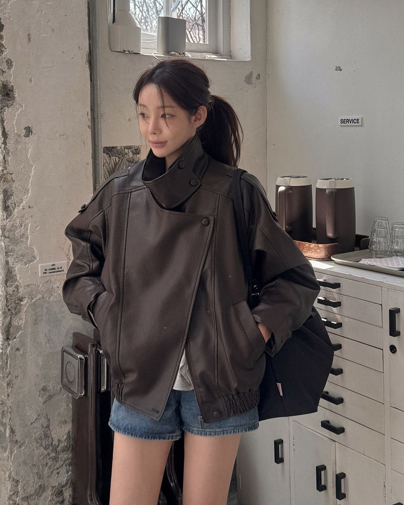 Hiren leather jacket