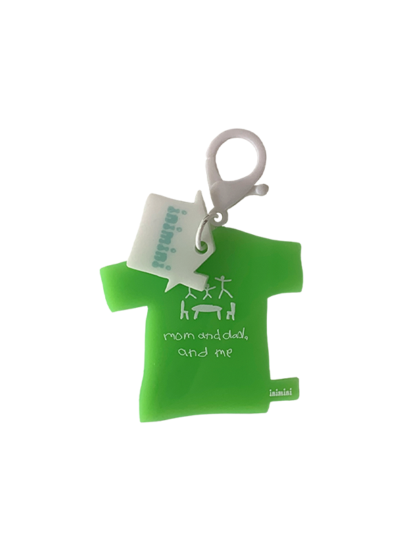 Green T-shirts keyring