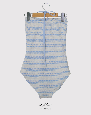 WZ Halter Strap Tweed Monokini (2color)