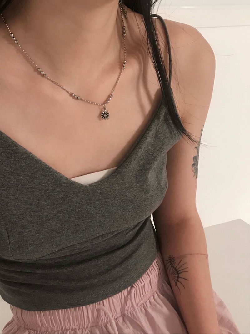 flower ball necklace