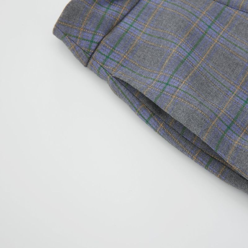 Check Triangle Skirt Violet