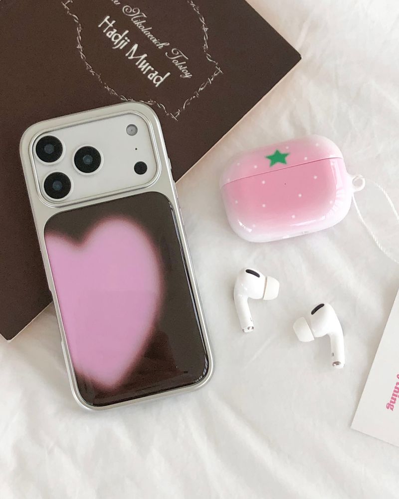 DOT PINK STRAWBERRY AIRPODS CASE
