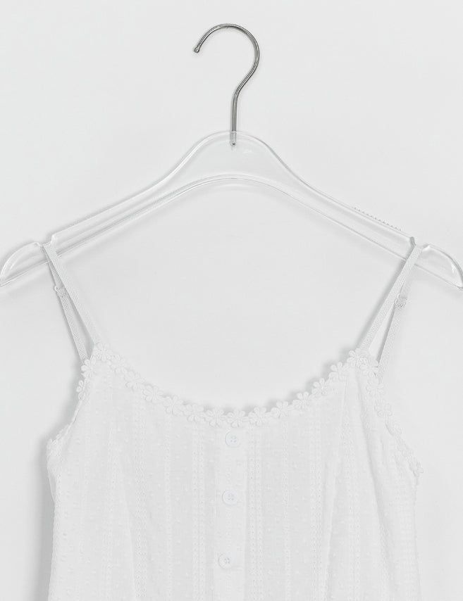 Royun Punching Layered Sleeveless Midi One Piece