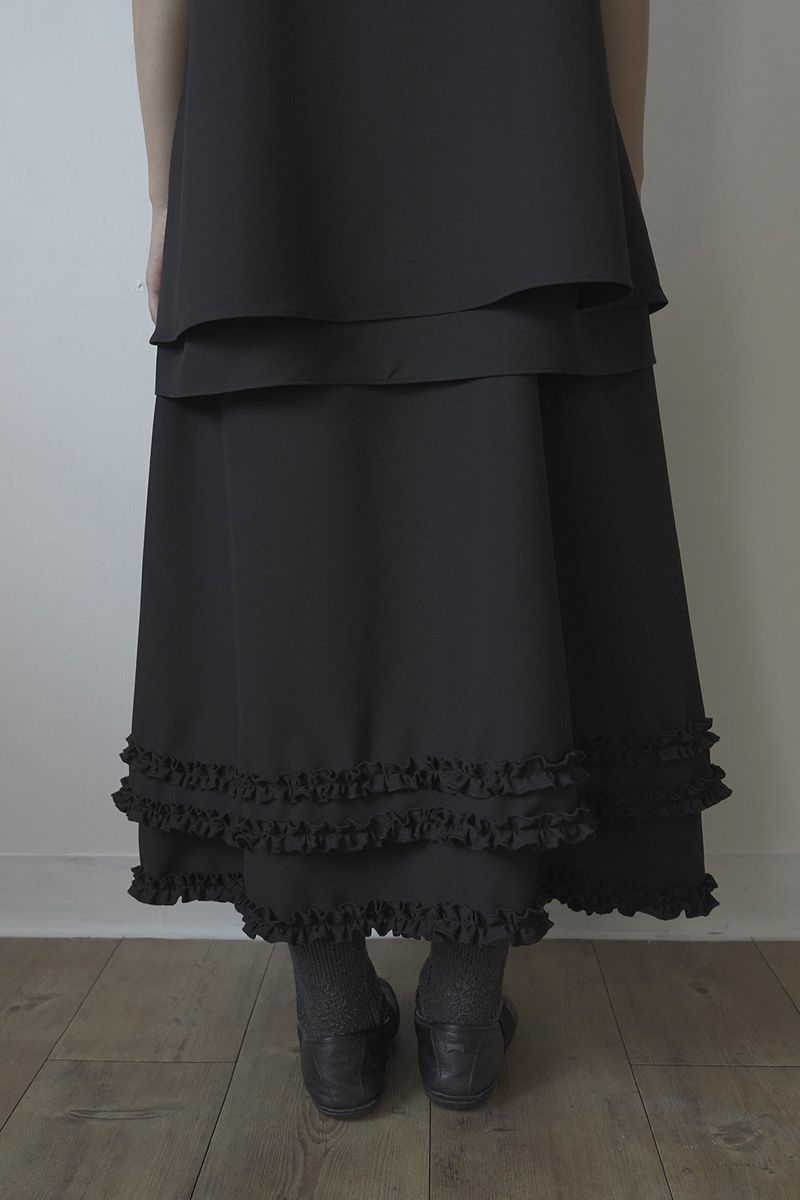 [fiebre] frill trimming skirt