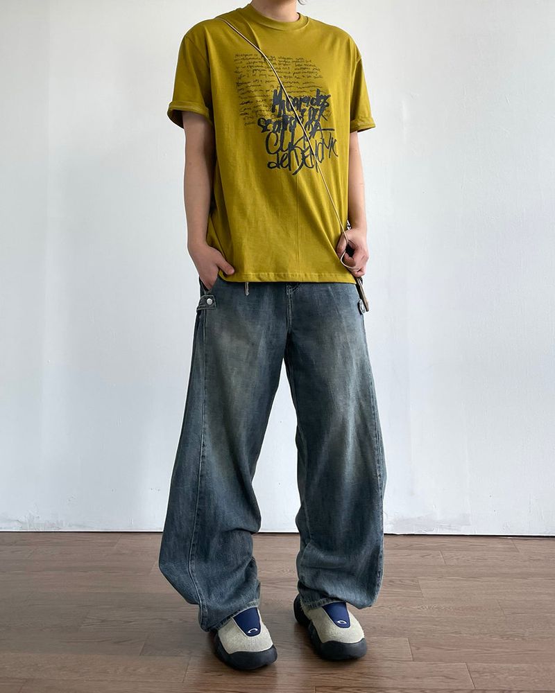 Pencil Printed Short Sleeve Tee