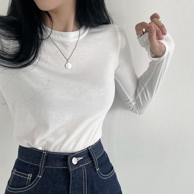Extended Sleeve Round Neck T-Shirt