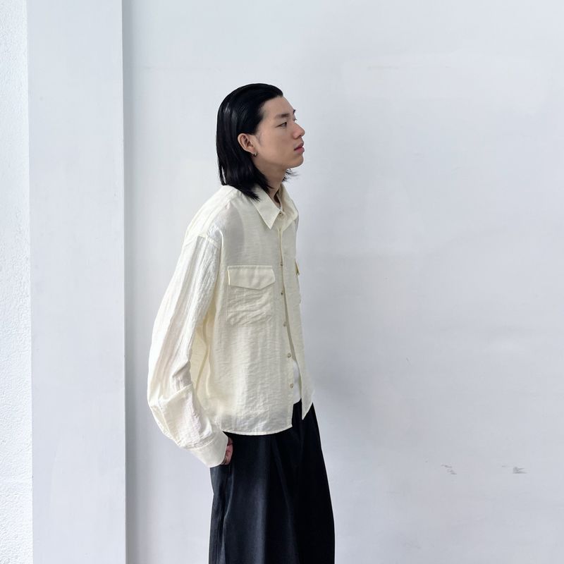 Urban Crinkle Flap Pocket Shirt