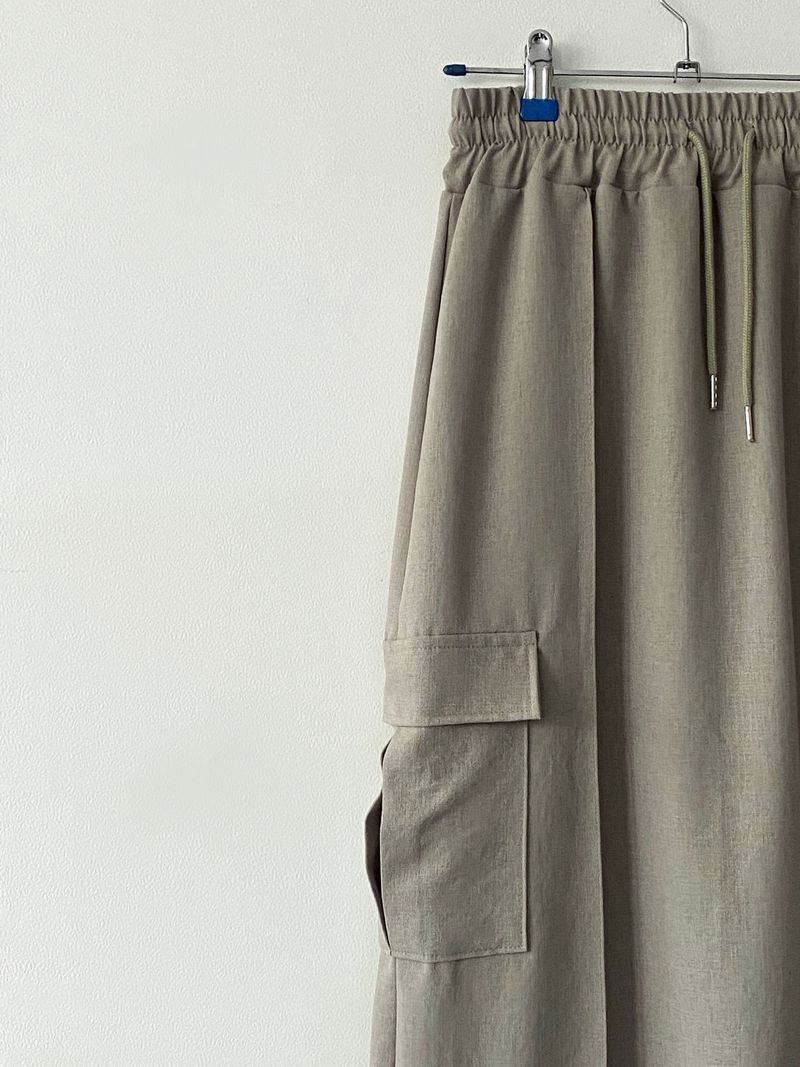 Cargo banding long skirt