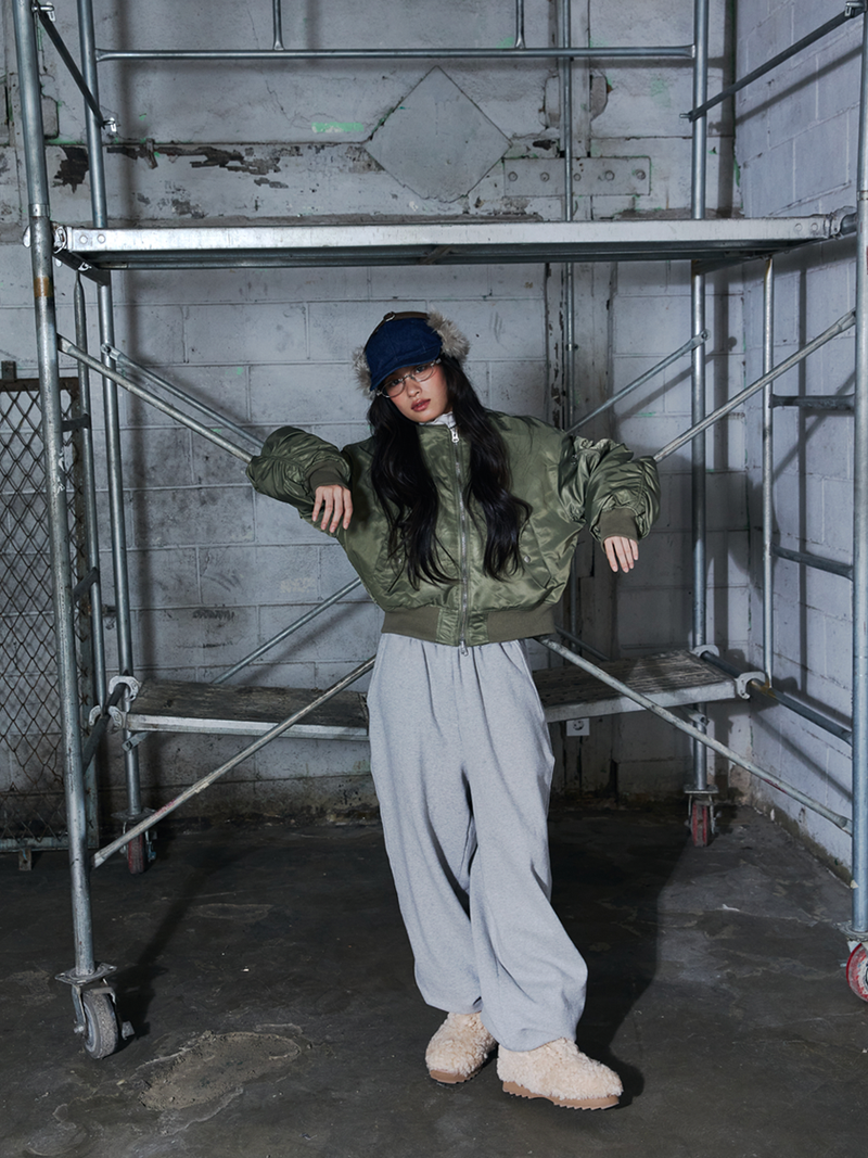 VOLUME SHIRRING MA-1 / KHAKI