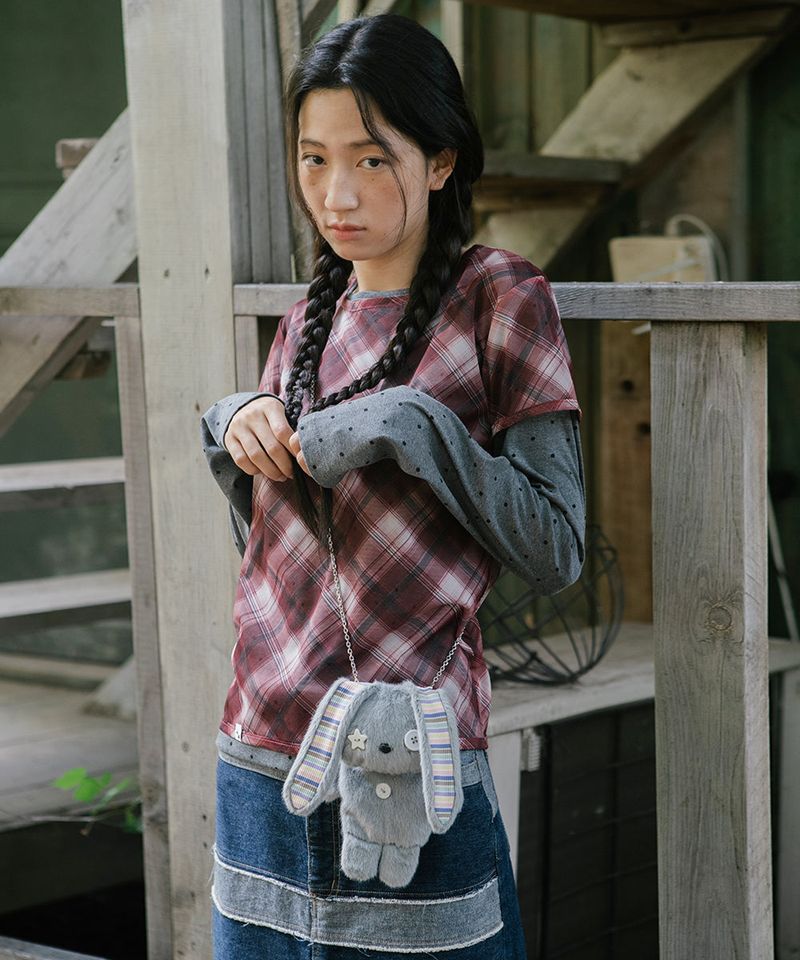 cavish（カビシ）の「BUNNY MINI BAG GREY(CV2GFFAB41A)（Bags）」