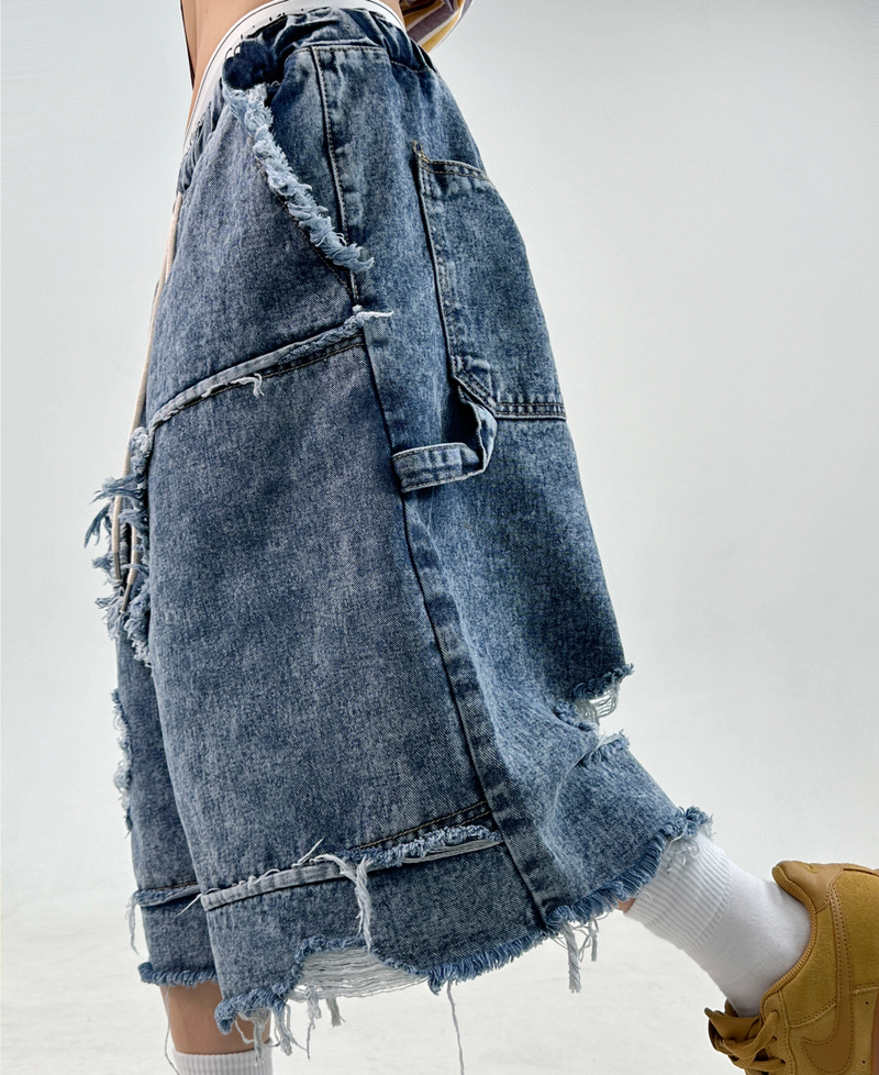 CARPENTER STRAP POINT DEMI WASH BERMUDA💙🖤 - 2 COLORS