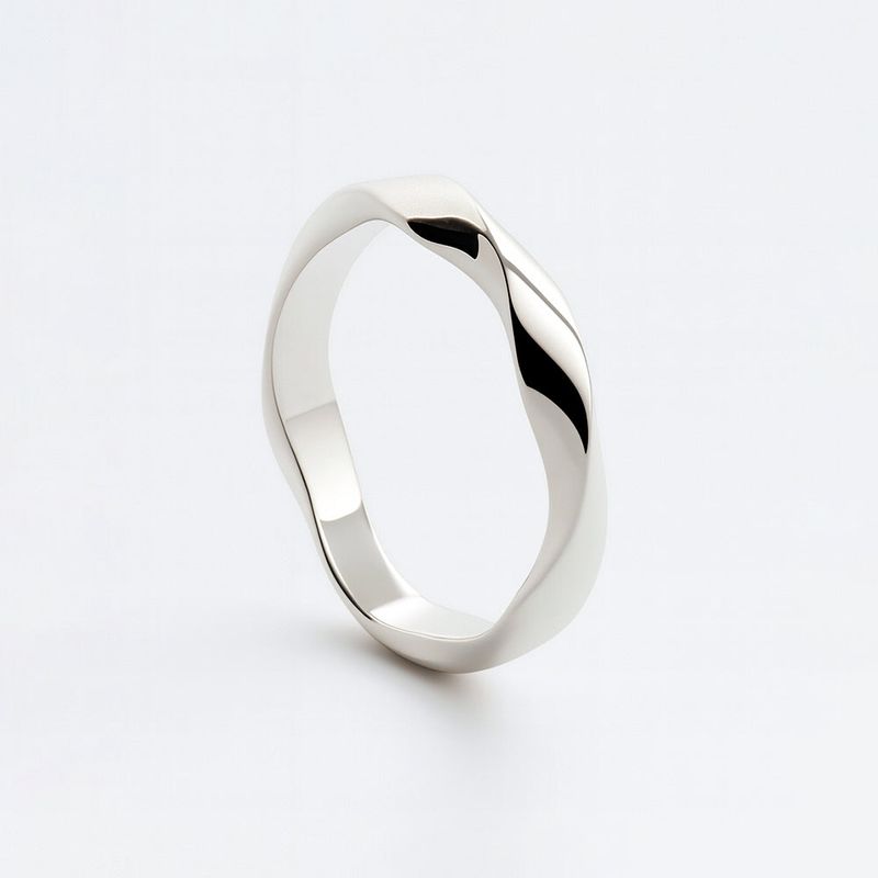 SHOVEOFF（ショーブオフ）の「SVR-605 Kang Daniel Worn Silver 92.5 Twist Silver Ring Couple Ring Friendship Ring（Accessories）」
