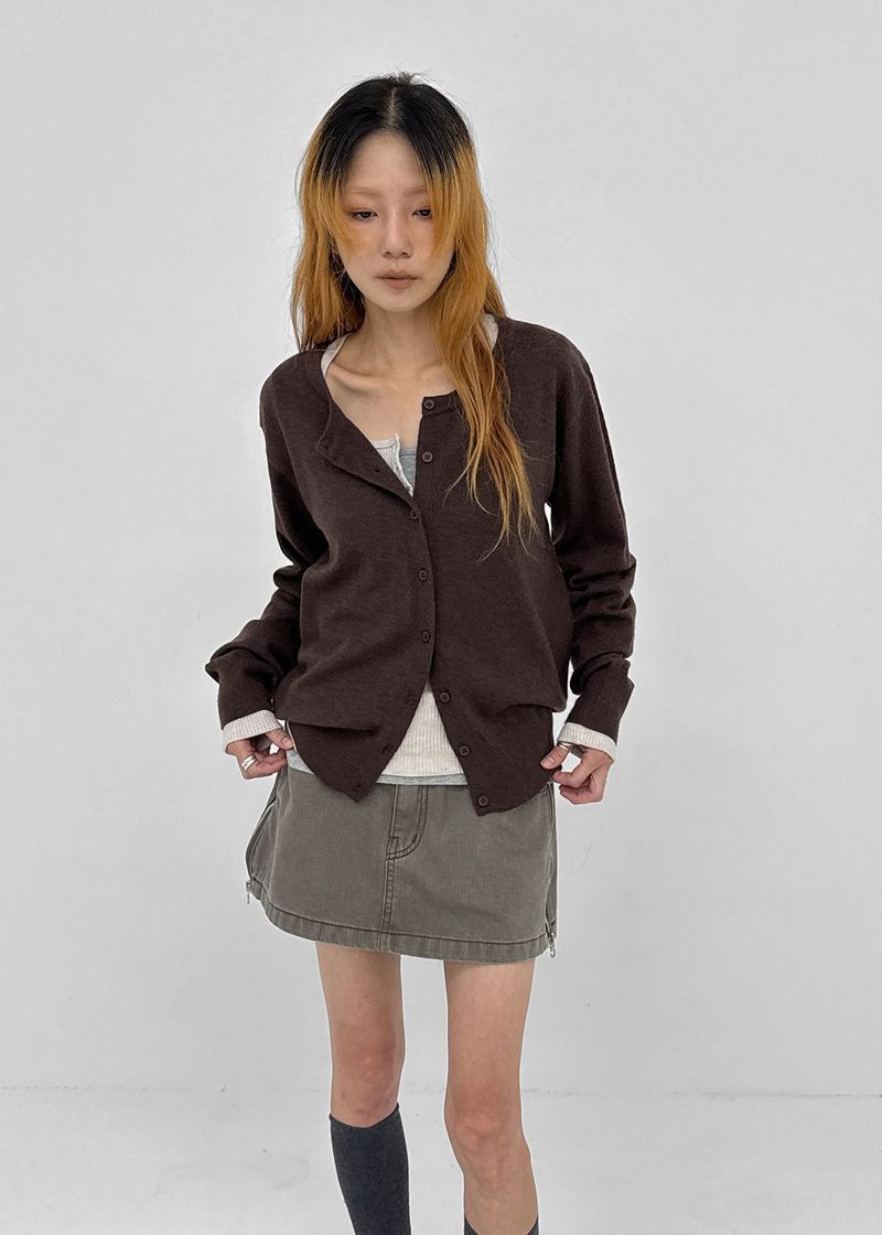 BLACKUP（ブラックアップ）の「[MADE] Koziel Cashmere Loose Fit Knit Cardigan（Tops）」