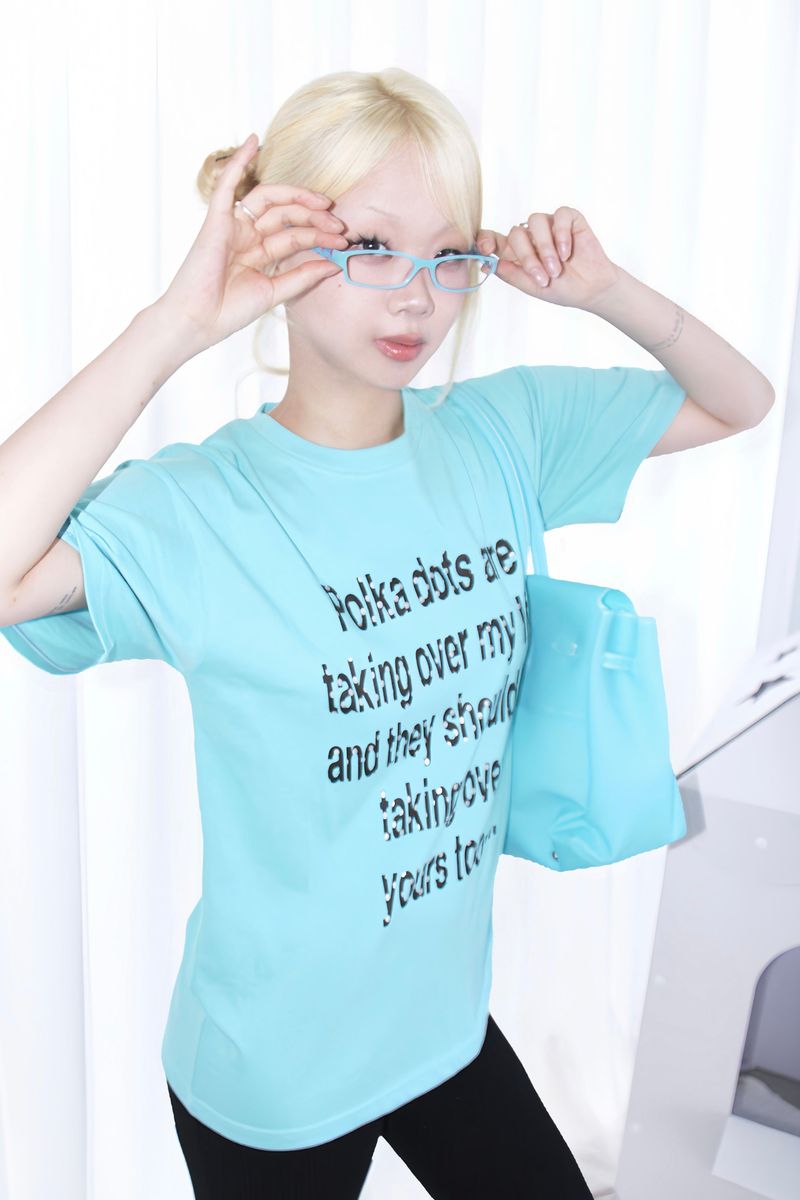 DOT LETTERING SHORT SLEEVE T-SHIRT