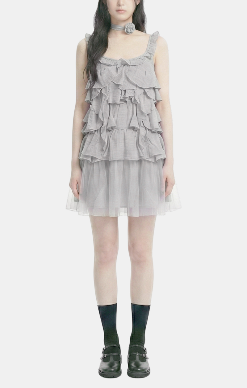 Elise Tiered Chiffon Dress