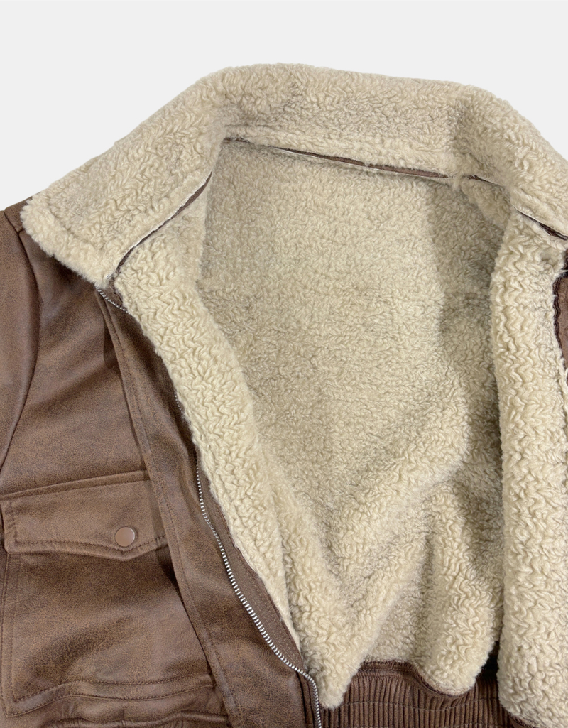 Taylor Suede Fur Neck Jumper