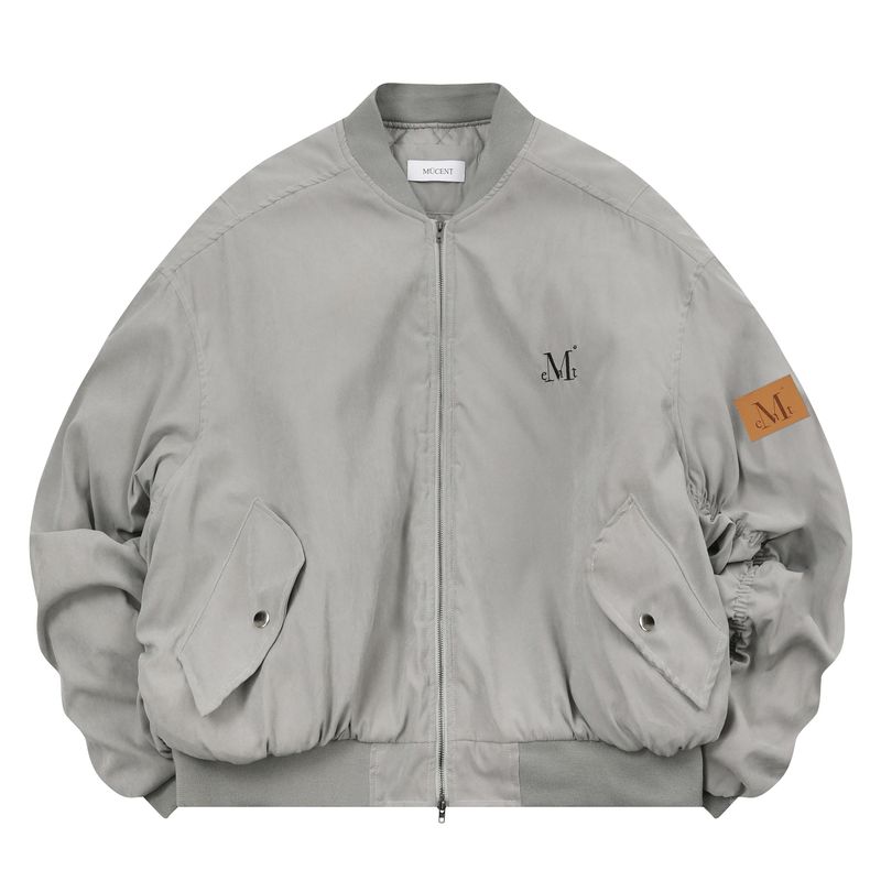 MUCENT（ムセント）の「WALES PIGMENT WASHING SHIRRING MA-1 UNISEX (2Color)（Jackets/Outerwear）」