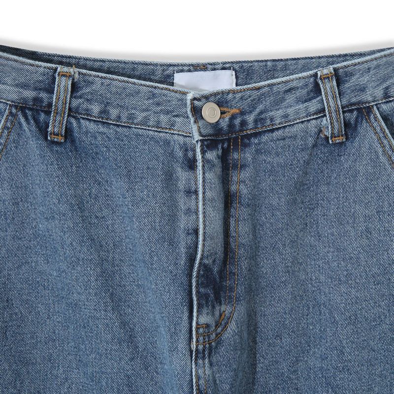Cattle painting denim pants -2C