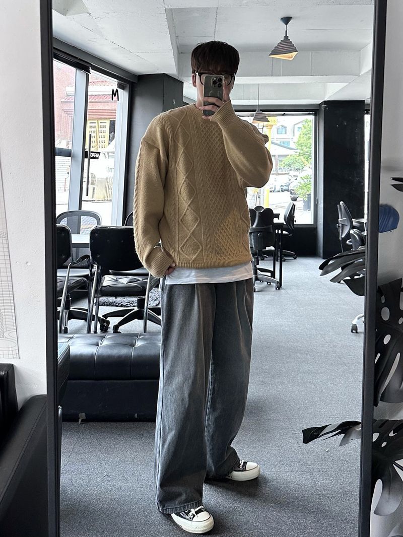 lose loosefit pattern knit