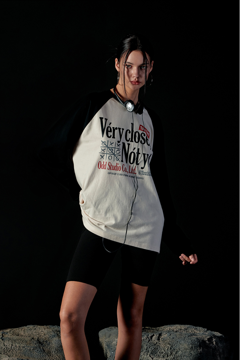 Very Close Raglan Over Fit Long Sleeve