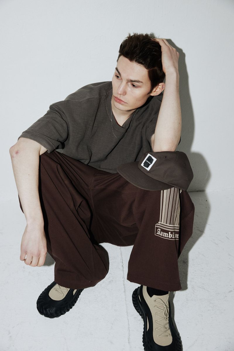 Column Wide Pants (Nether-brown)