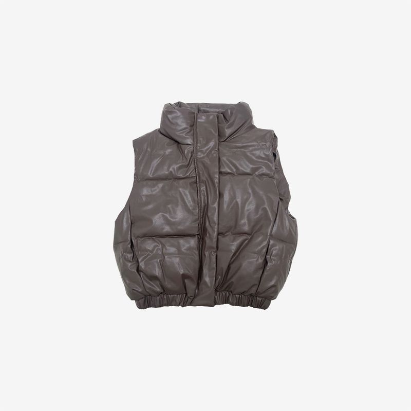 Linian Leather Padded Vest