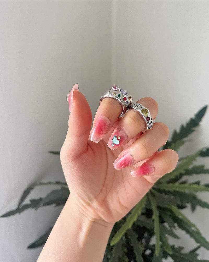 [aespa/Nmixx/Wooah/TNX] Silver gemstone ring_2