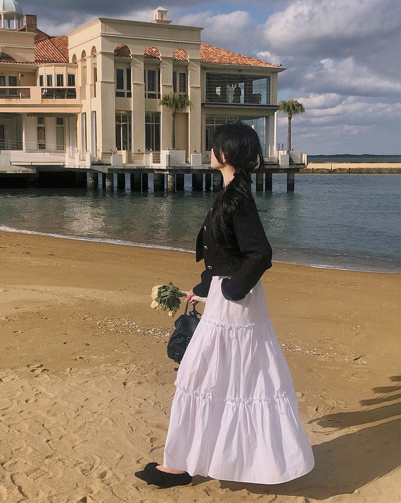 [Bellide made] momochi pocket tweed jacket